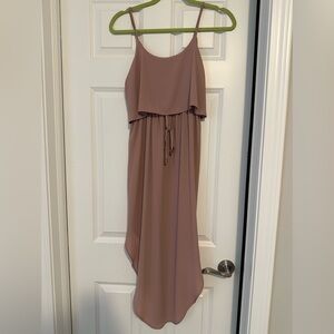 Elegant Mauve High Low Dress